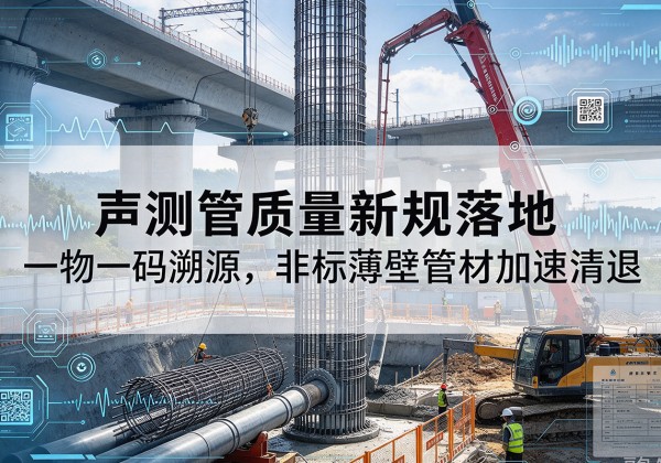维西声测管质量新规落地，一物一码溯源，非标薄壁管材加速清退
