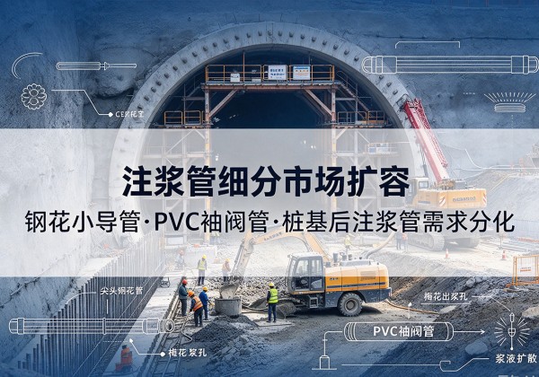 维西注浆管细分市场扩容，隧道钢花小导管、PVC 袖阀管、桩基后注浆管需求分化